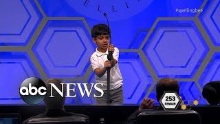 Spelling Bee  6YearOld Kid Makes History at National Spelling Bee [upl. by Ebert]