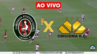 CONCÓRDIA X CRICIÚMA AO VIVO COM IMAGENS HD  CAMPEONATO CATARINENSE 2021 [upl. by Cyndia988]