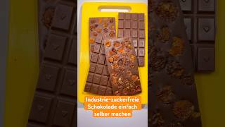 Schokolade selber machen vegan amp ohne raffinierten Zucker  Rezept zum Muttertag shorts [upl. by Pooley133]