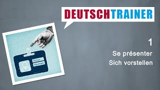 Allemand pour débutants A1A2  Deutschtrainer Se présenter [upl. by Odnanreh]