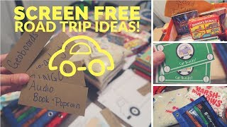 SCREEN FREE Road Trip Ideas  Free Printables [upl. by Atnima]