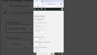 How to Change the Homepage  WordPress Tutorial Beginners wordpresstutorial wordpressforbeginners [upl. by Amerd]