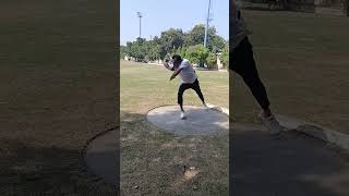 Shot Put Drill for Power Position fitness sports skills pakistan india throw motivation [upl. by Oironoh]