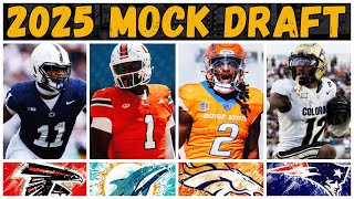 2025 NFL Mock Draft  New Faces in the First [upl. by Eramal]