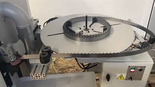 Automatic Band Saw Blades Sharpening Machine NBS 300  stellite profiling  NEVA  wwwnevacz [upl. by Noivax]