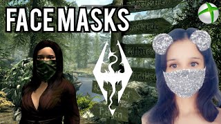 SKYRIM Face Masks Of Skyrim Mod 😷 Apparel Crafting  Immersion ⚔ Xbox One 2020 Load Order [upl. by Maker]