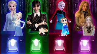 Disney Princesses Songs on YouTube  Let It Go Vs Wednesday Vs Frozen Anna Vs Megan  Who is Best [upl. by Anneh]