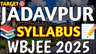 Syllabus📚 WBJEE Exam 2025🔥 Exam Pattern📑 All About Wbjee Exam 2025🎯 Paper Pattern Syllabus🥳 [upl. by Akinoj]