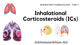 Inhalational Corticosteroids  Respiratory Pharmacology  Part 7 [upl. by Percival49]