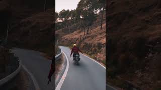 Pahado m bike riding love bike rider pahadi himachal song status lifestyle nature travel [upl. by Rust514]