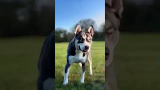 Pitbull  Husky  Meet the Pitsky dogfusion hybriddogs CreativeDogMixes DogBreeds [upl. by Robbyn]