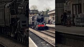 BR 5MT 73082 ‘Camelot’ shunting its coaches out of Sheffield Park Station the bluebell railway [upl. by Driscoll168]