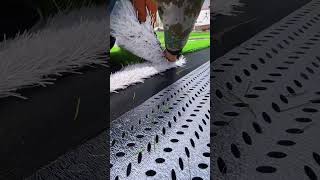 Football field artificial turf laying process [upl. by Yellhsa289]