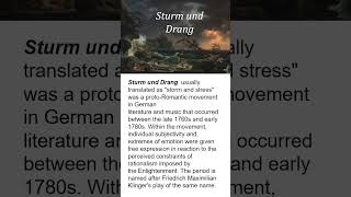 Sturm und Drang  German Movement  Literary Movements  famous poets englishliterature ugcnet [upl. by Marlin397]