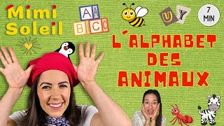 Lalphabet des animaux avec Mimi Soleil lettres et sons  Vidéos éducatives en français pour petits [upl. by Endaira]