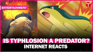 Is Typhlosion a predator Internet reacts to Game Freak Pokémon leaks [upl. by Ialda900]