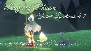 Todays Ticket Locations for the Days of Bloom Event 7  Sky Children of the Light [upl. by Yro73]