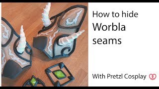 How to hide or cover Worbla seams  Cosplay tutorial [upl. by Arej]