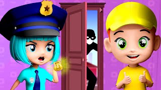 Knock Knock Whos at the Door  More  Kids Songs and Nursery Rhymes  Lights Kids 3D [upl. by Aneleiram]