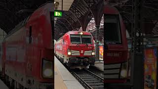 Snälltåget Vectron lokomotiv hygge sig på København Hovedbanegård danmark trainspotting train [upl. by Keen]