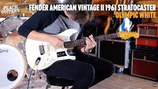 No TalkingJust Tones  Fender American Vintage II 1961 Stratocaster  Olympic White [upl. by Karab815]