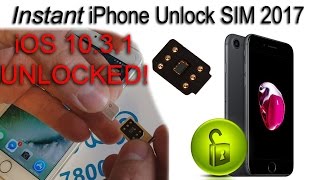 Instant iPhone Unlock SIM Unlock iPhone 7 iOS 1031 LATEST [upl. by Neehs266]