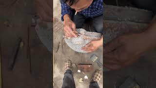 Traditional way to make a frying pan [upl. by Amaris]