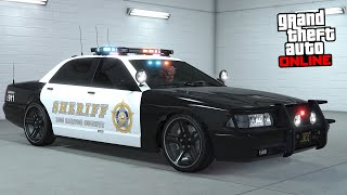 GTA 5 Online  Police Stanier LE Cruiser amp Unmarked Cruiser  COP Vehicle Customization [upl. by Fernald]