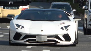 超爆音‼ランボルギーニ アヴェンタドール S パワークラフト加速サウンド ‼ Lamborghini Aventador S LP7404 [upl. by Thaxter944]