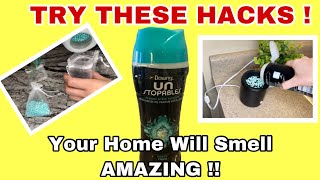 DOWNY UNSTOPPABLES How to make your home smell AMAZING YOU HAVE TO TRY THESE HACKS [upl. by Rudie467]