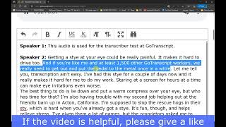 GoTranscript Grammar and Audio Test Answers May 20 2023 [upl. by Eerihs]