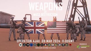 Eurasian Defence Alliance Joint Operation Ajax  ArmaPH Joint Strike Force  Arma 3 [upl. by Evonne]