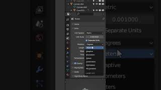 Setting up Scene Units to Millimeters  Blender 3 [upl. by Brear813]