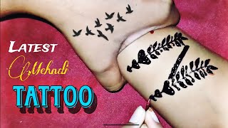 unique tattoo mehndi design very easy tattoo mehndi [upl. by Livia]