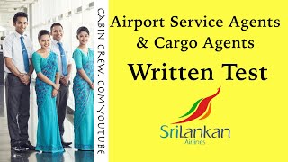 Airport Service AgentsCargo Agents Written Test  SriLankan Airlines 2022 [upl. by Itak]