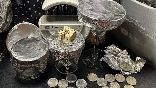 ODDDIY CREATIVE FOIL PIGGY BANKWRAPPING COINS QUARTER ASMR foil oddlysatisfying relaxing diy [upl. by Ogaitnas]