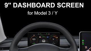 Head up display screen for Tesla Model Y Model 3 support Intel and AMD cpu [upl. by Asyl]