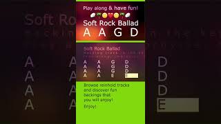 SoftRock Ballad backing track A major 82bpm Play along improvise amp have fun [upl. by Irt]