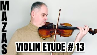 JF Mazas Violin Etude no 13  Études Speciales op36 Book 1 by Violinexplorer [upl. by Henrie]