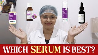 How to choose BEST serum  आपकी त्वचा के लिए बेस्ट Acne MarksOpen Poresglow brightness skin [upl. by Madox]