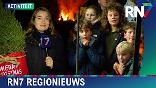 Kerstboomverbranding met prijzen in Mook  RN7 REGIONIEUWS [upl. by Leiahtan]