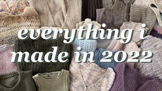 Everything I Made in 2022  My first year of knitting [upl. by Airreis]