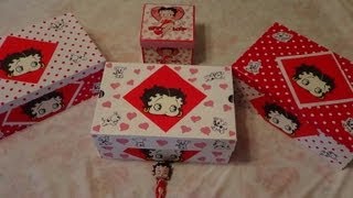 DIY Cajas de Betty Boop [upl. by Bathulda]