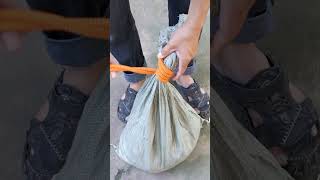 How To Tie Bag Knot [upl. by Suivatnod494]