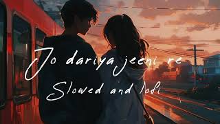 Jo dariya jeeni re quotslowed and lofi song [upl. by Linis]