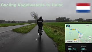 Cycling Vogelwaarde village to Hulst bus station Netherlands [upl. by Trevah799]