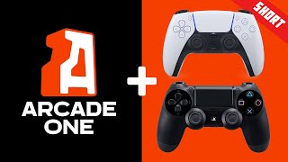 Using Playstation 4 and Playstation 5 Controllers With ArcadeOne Short Version [upl. by Godric]