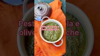 Pesto di rucola e olive taggiasche nuovaricetta ricette pesto rucola condimento novità perte [upl. by Abey]