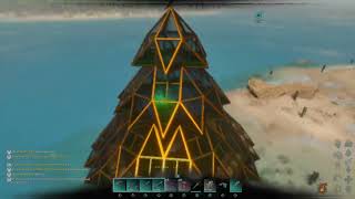 Ark Survival Ascended  Christmas Tree Greenhouse Build [upl. by Enahsal]