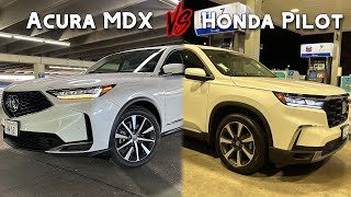 Acura MDX vs Honda Pilot  Which should you buy [upl. by Irrol816]